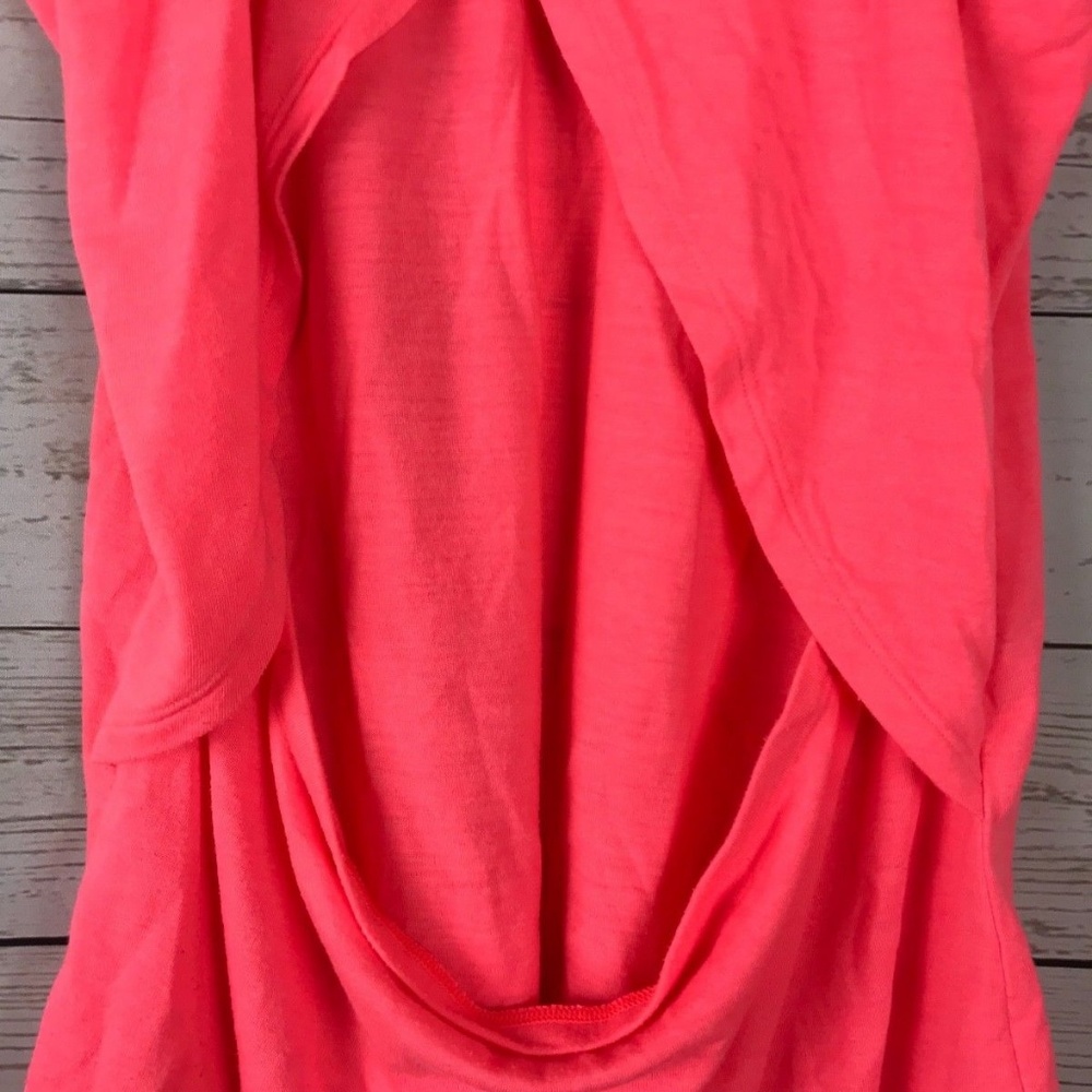 Pink/Coral Under Armour Open Back Racerback Tank - Picture 5 of 8